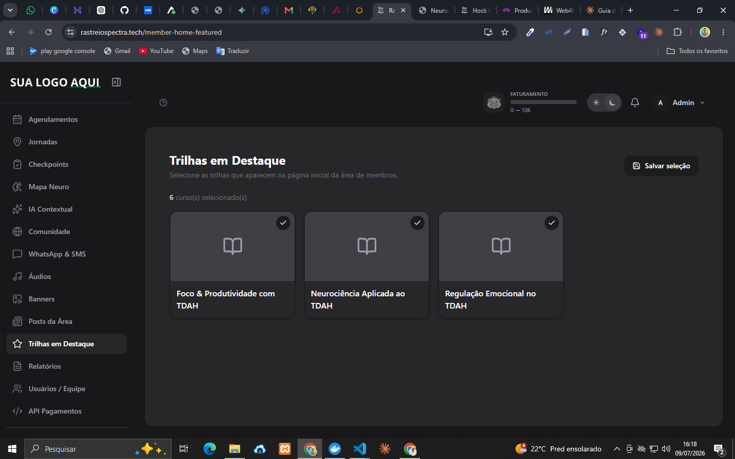 Trilhas em destaque